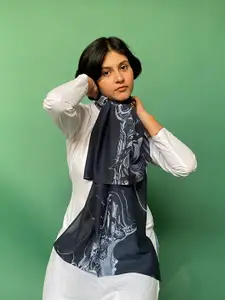 BUTA BUTI Abstract Printed Cotton Scarf