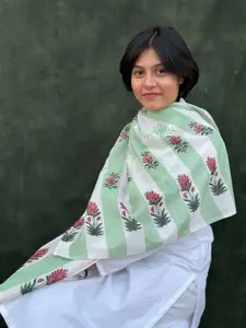 BUTA BUTI Floral Printed Cotton Scarve