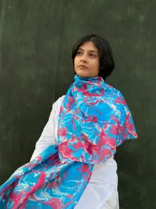 BUTA BUTI Abstract Printed Cotton Scarf