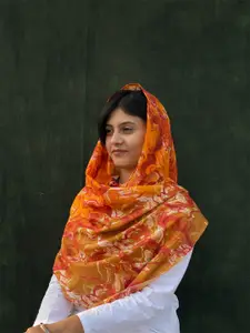 BUTA BUTI Abstract Printed Cotton Scarf