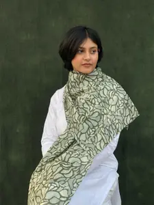 BUTA BUTI Abstract Printed Cotton Scarf
