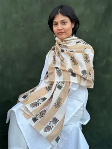 BUTA BUTI Floral Printed Cotton Scarf