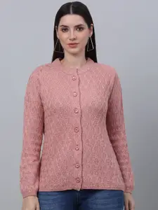 Cantabil Cable Knit Long Sleeves Acrylic Cardigan Sweater