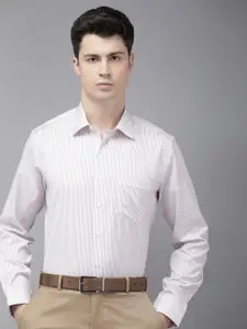 Van Heusen Pure Cotton Slim Fit Opaque Striped Formal Shirt