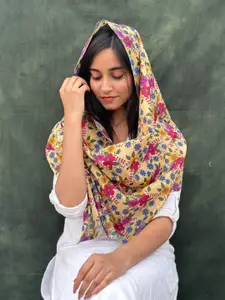 BUTA BUTI Floral Printed Cotton Scarf