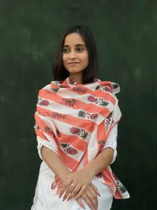 BUTA BUTI Women Floral Printed Cotton Scarf