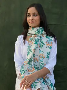BUTA BUTI Printed Cotton Scarf