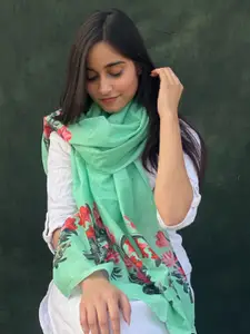 BUTA BUTI Floral Printed Cotton Scarf