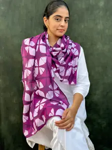 BUTA BUTI Dyed Cotton Scarf