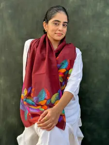 BUTA BUTI Floral Printed Cotton Scarf