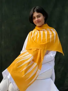 BUTA BUTI Geometric Printed Cotton Scarf