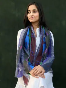 BUTA BUTI Ethnic Motifs Printed Cotton Scarf