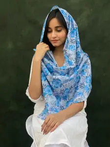 BUTA BUTI Floral Printed Cotton Scarf