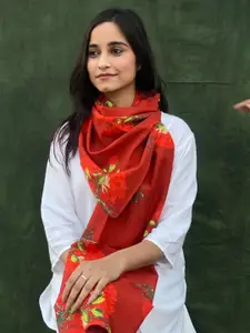 BUTA BUTI Floral Printed Cotton Scarf