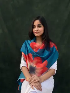 BUTA BUTI Floral Printed Cotton Scarf