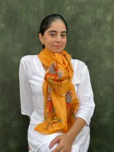 BUTA BUTI Floral Printed Cotton Scarve