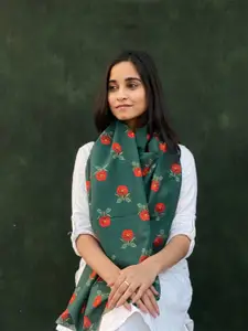 BUTA BUTI Floral Printed Cotton Scarf