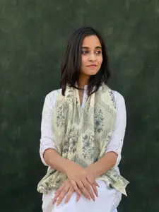 BUTA BUTI Floral Printed Cotton Scarf