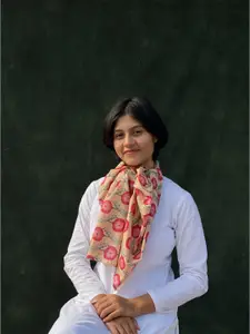 BUTA BUTI Women Floral Printed Cotton Scarf