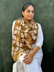 BUTA BUTI Tie & Dye Printed Cotton Scarf
