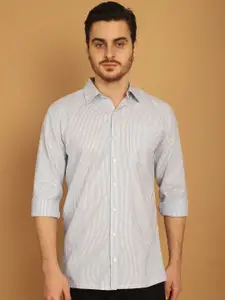 Vanguard Comfort Vertical Striped Pure Cotton Casual Shirt