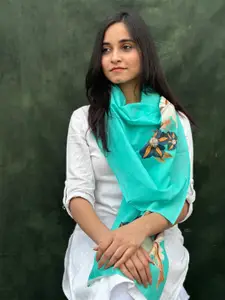 BUTA BUTI Floral Printed Cotton Scarf