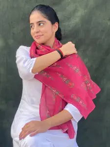 BUTA BUTI Floral Printed Cotton Scarf