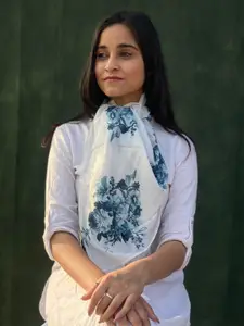 BUTA BUTI Floral Printed Cotton Scarf