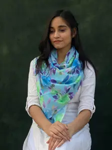BUTA BUTI Floral Printed Cotton Scarf