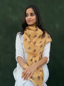 BUTA BUTI Madhubani Printed Cotton Scarf