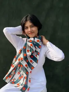 BUTA BUTI Floral Printed Cotton Scarf