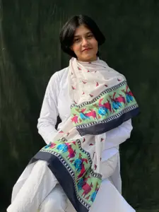 BUTA BUTI Printed Cotton Scarf