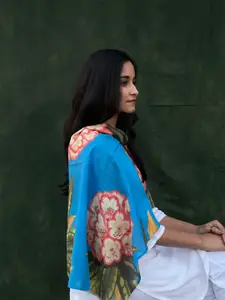 BUTA BUTI Floral Printed Cotton Scarf