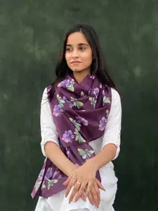 BUTA BUTI Floral Printed Cotton Scarf