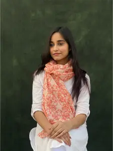 BUTA BUTI Floral Printed Cotton Scarf