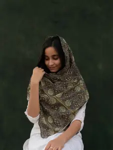 BUTA BUTI Ethnic Motifs Printed Cotton Scarf