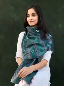 BUTA BUTI Ethnic Motifs Printed Cotton Scarf
