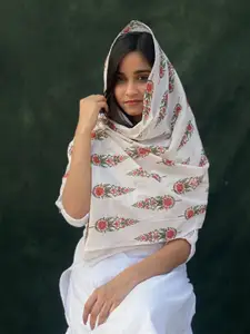 BUTA BUTI Floral Printed Cotton Scarf