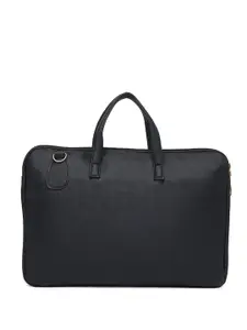 MBOSS Unisex Black PU Laptop Bag