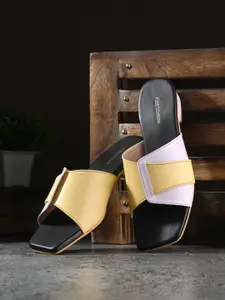 CLOG LONDON Colourblocked Block Heels
