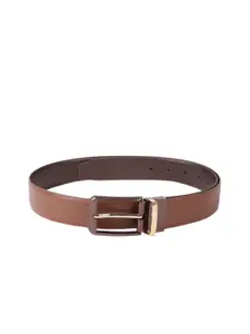 Louis Philippe Men Textured Leather Reversible Belt
