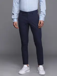 Louis Philippe Ath.Work Men Comfort Tapered Fit Smart Casual Trousers