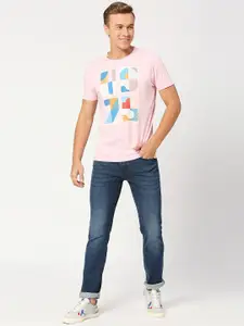 Pepe Jeans Men Slim Fit Mid-Rise Light Fade Stretchable Jeans