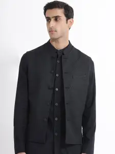 RARE RABBIT Woven-Design Nehru Jackets