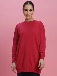 FOREVER 21 Women Red Sweatshirt