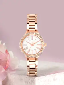 Michael Kors Women White Analogue Watch