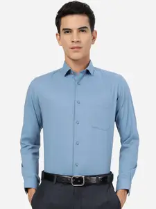 Greenfibre Men Blue Slim Fit Opaque Party Shirt
