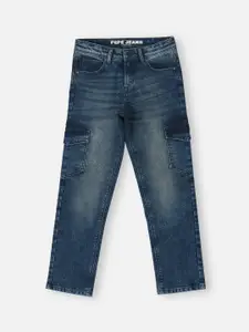 Pepe Jeans Boys Blue Relaxed Fit Light Fade Stretchable Jeans