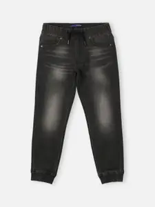 Pepe Jeans Boys Black Jogger Light Fade Stretchable Jeans
