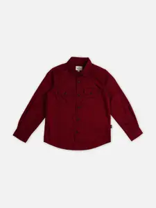 Pepe Jeans Boys Red Casual Shirt